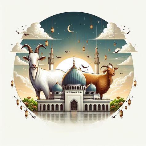 بطاقة تهنئة جاهزة لعيد الأضحى