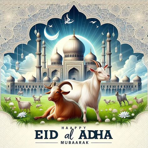 بطاقة تهنئة جاهزة لعيد الأضحى