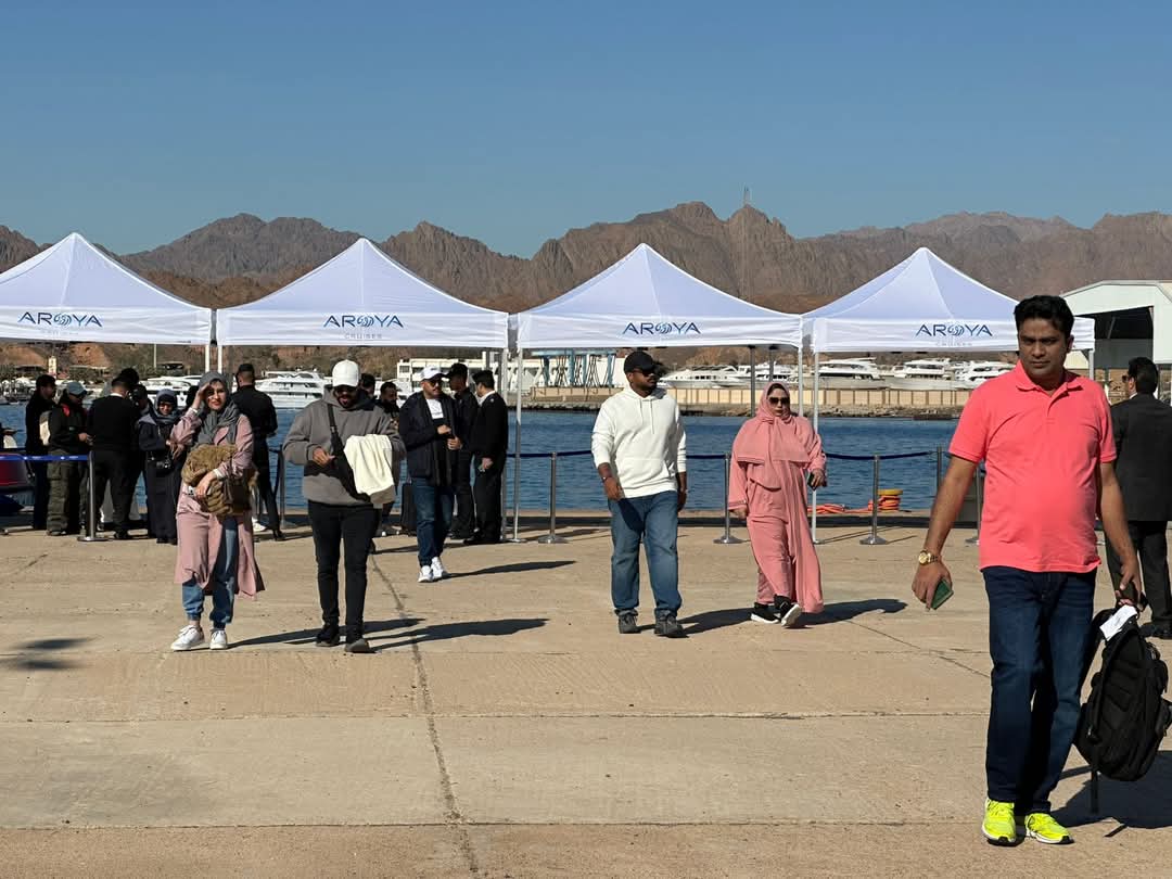 ميناء شرم الشيخ البحري يستقبل السفينة السياحية آرويا