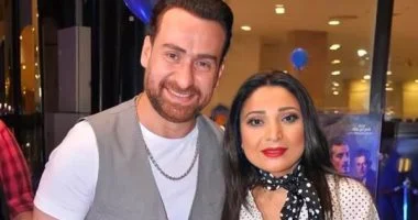 نضال الشافعي وزوجته هند محمد علي