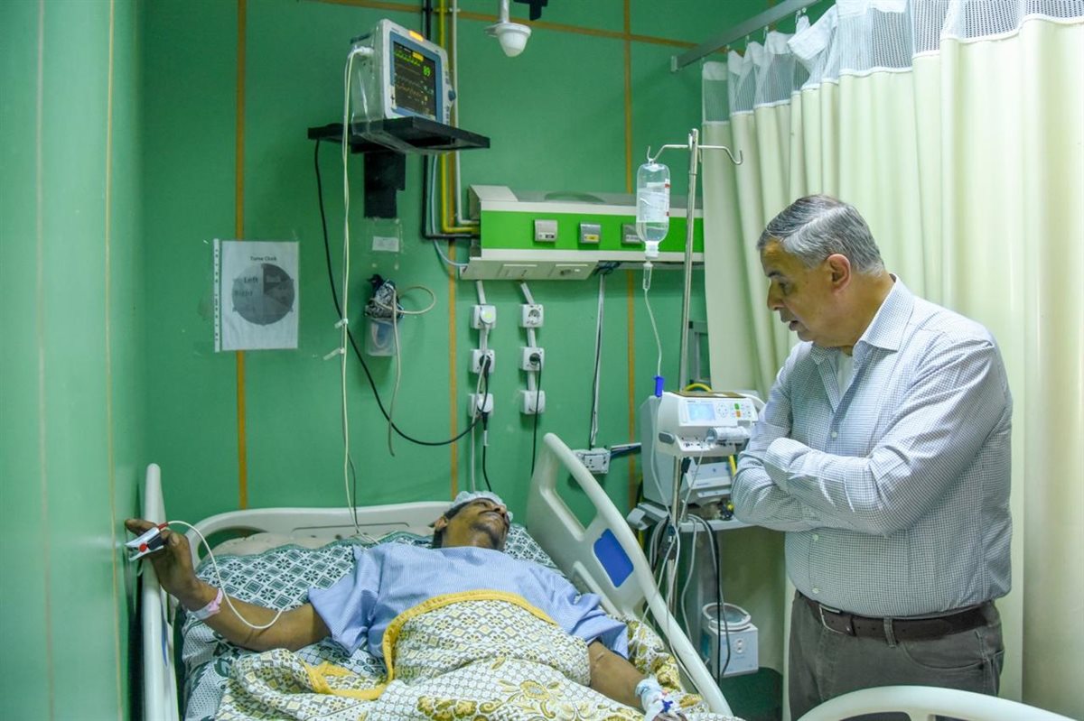 جانب من زيارة محافظ الإسكندرية