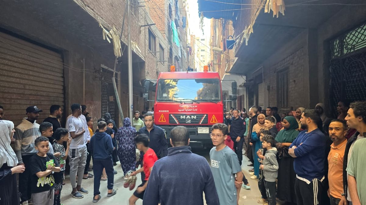 جانب من الحادث 