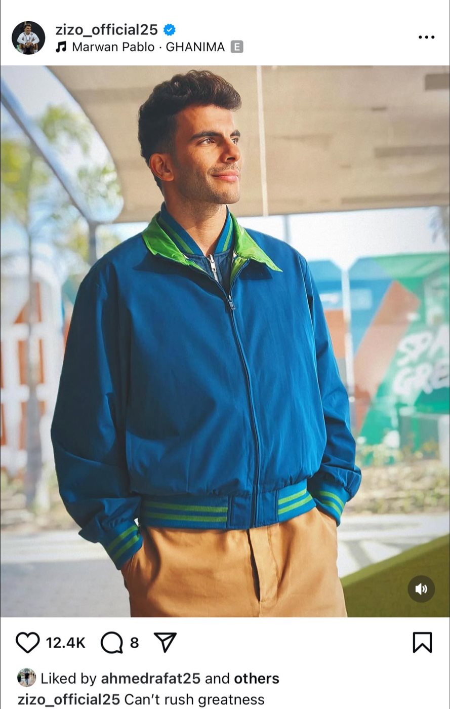 رسالة زيزو عبر إنستجرام