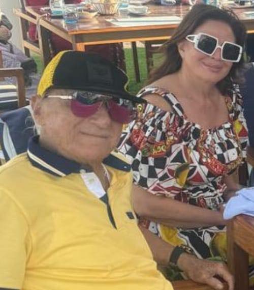 ميشيل أحد والفنانة الهام شاهين 