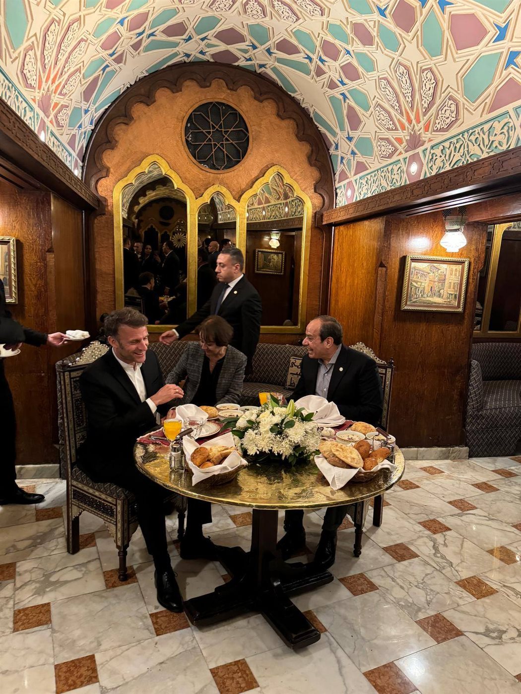 الرئيس السيسي ونظيره الفرنسي 