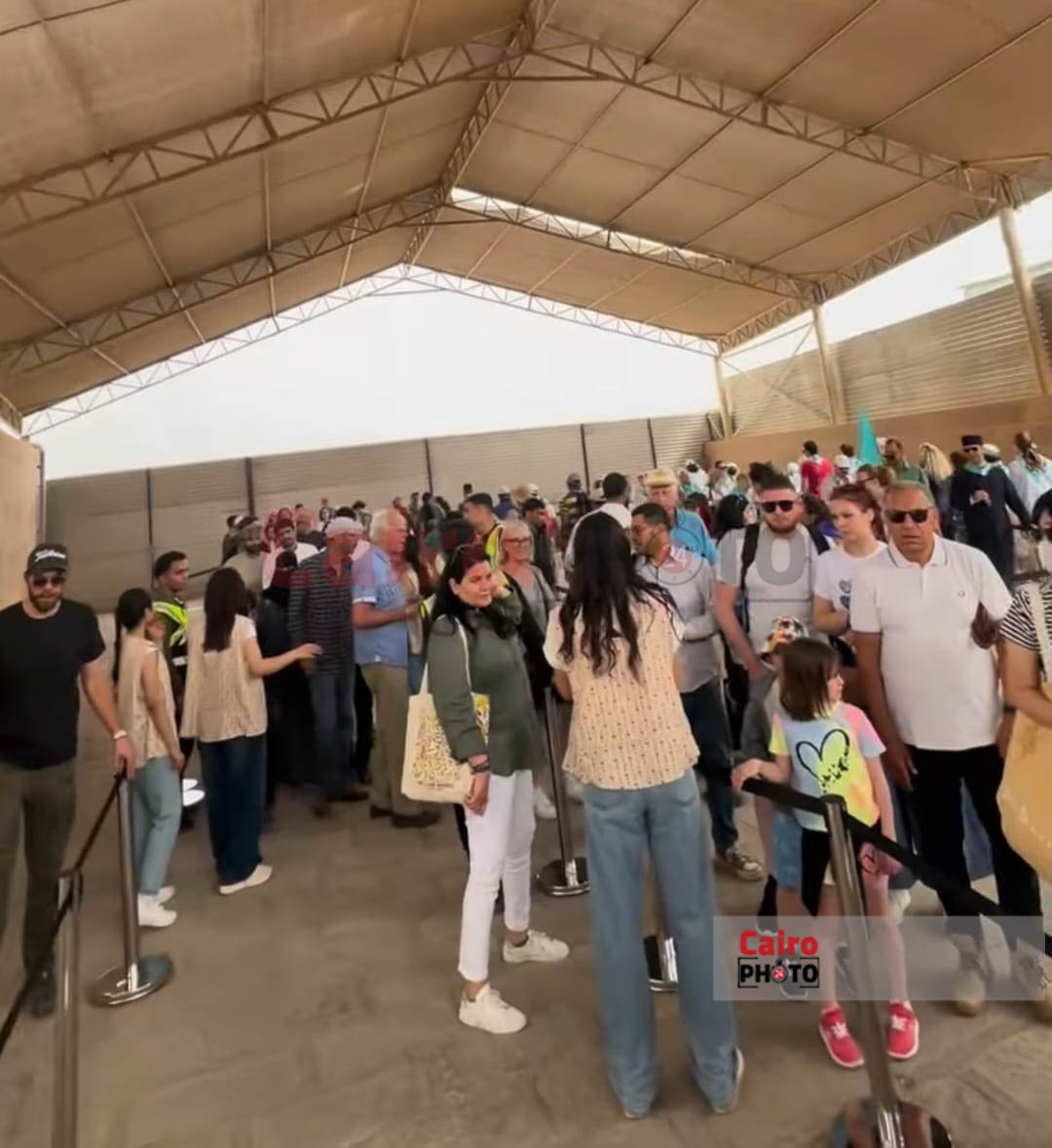 منطقة أهرامات الجيزة بعد التشغيل التجريبي 