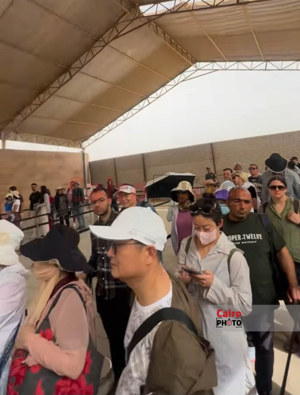 منطقة أهرامات الجيزة بعد التشغيل التجريبي 