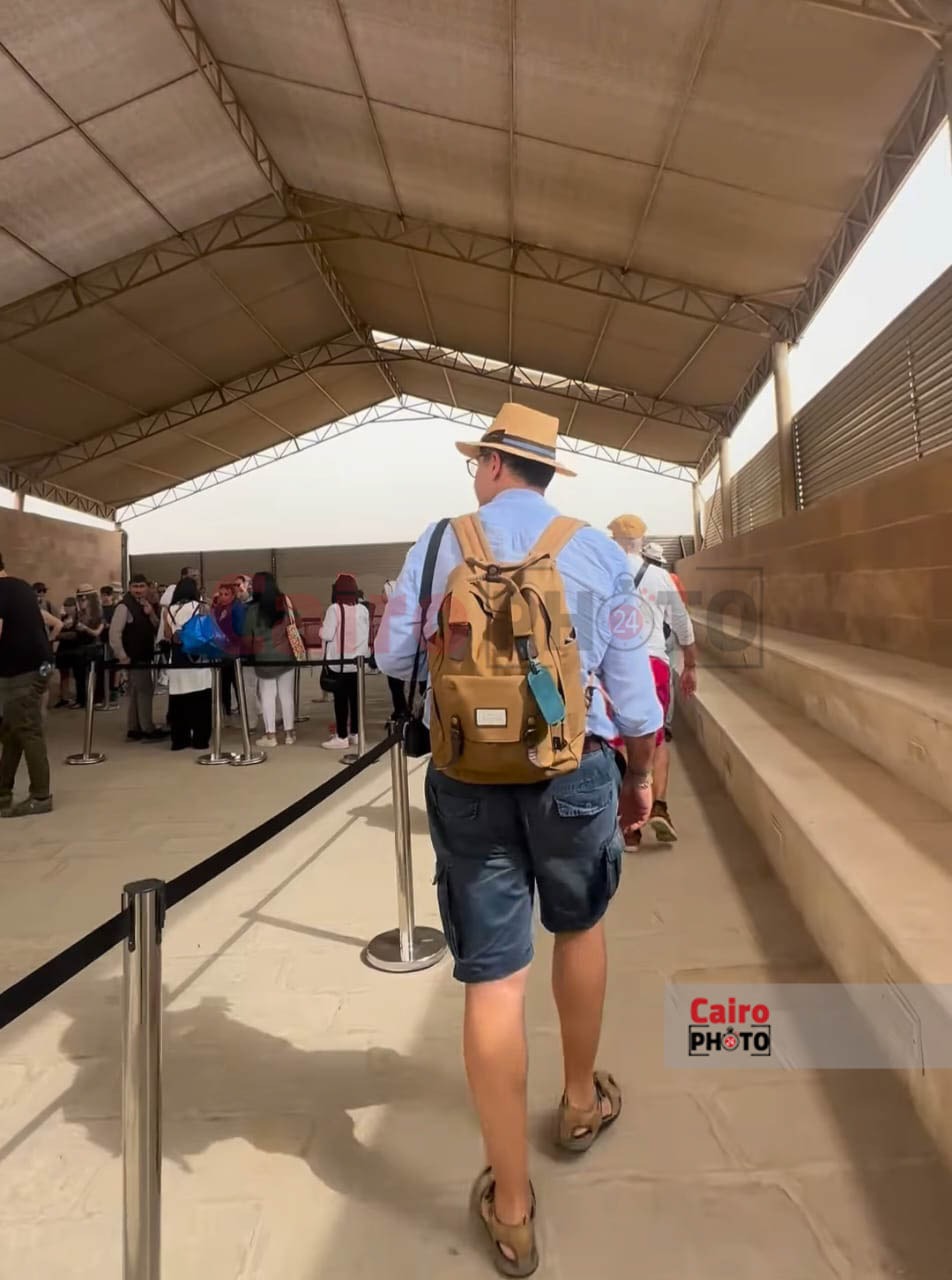 منطقة أهرامات الجيزة بعد التشغيل التجريبي 