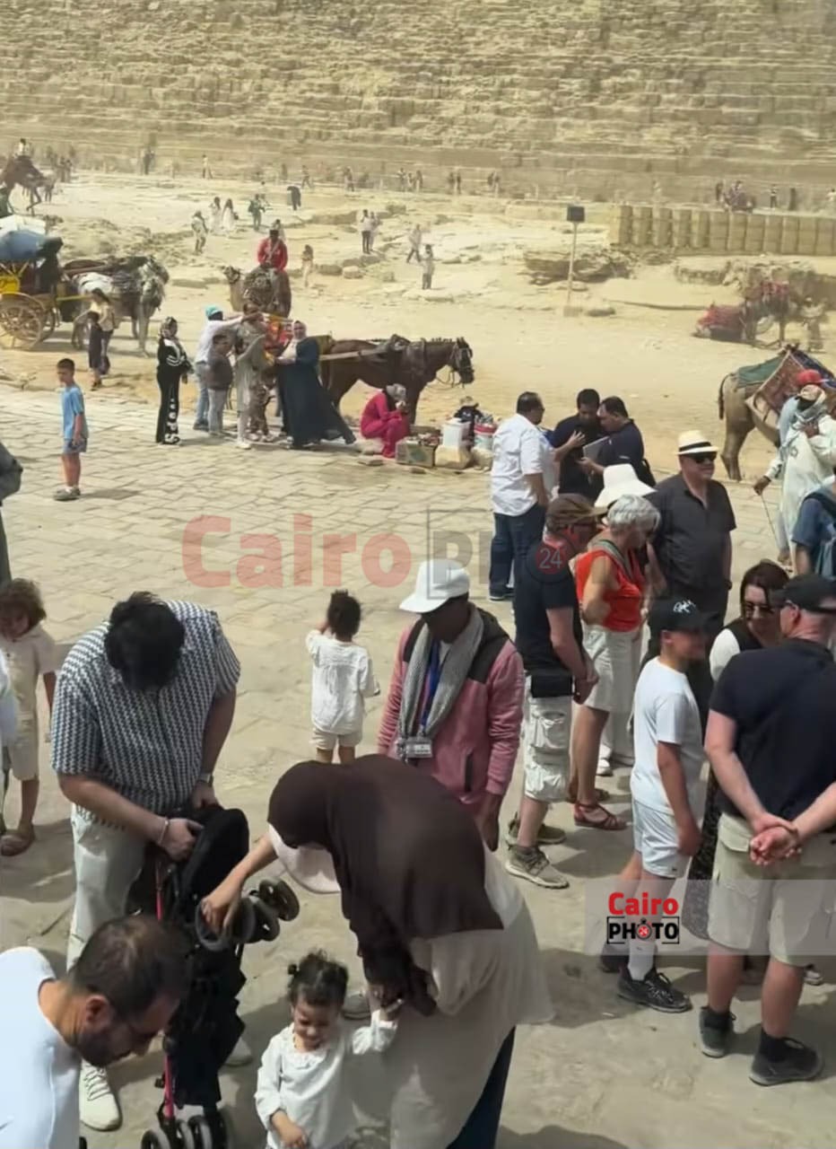 منطقة أهرامات الجيزة بعد التشغيل التجريبي 