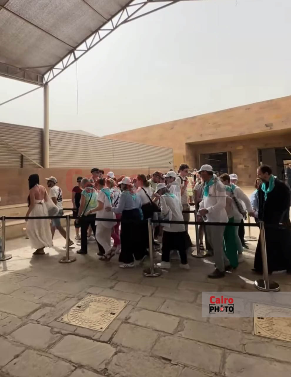 منطقة أهرامات الجيزة بعد التشغيل التجريبي 