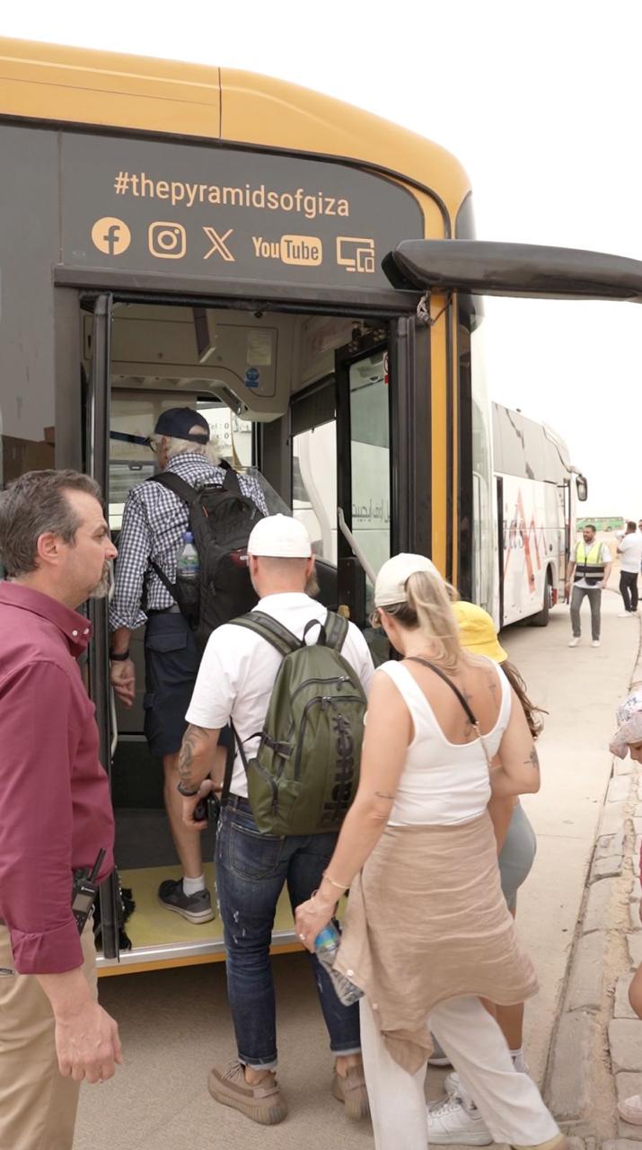 تفقد منطقة أهرامات الجيزة لمتابعة التشغل التجريبي