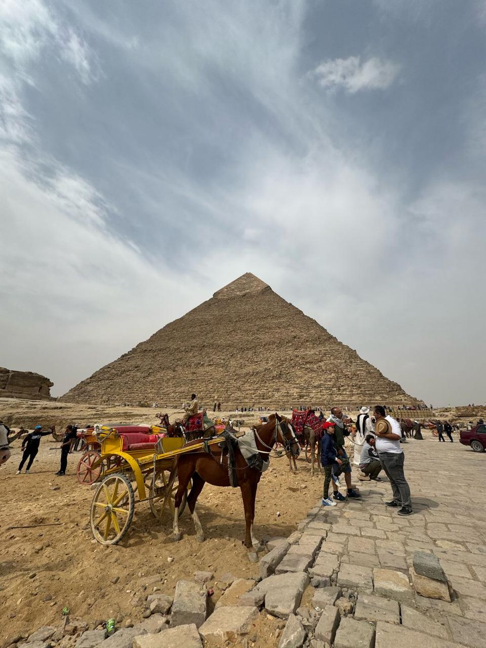 تفقد منطقة أهرامات الجيزة لمتابعة التشغل التجريبي