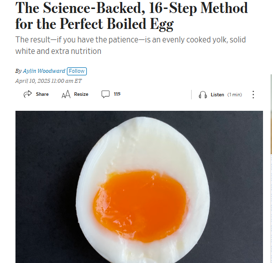 طريق سلق البيض