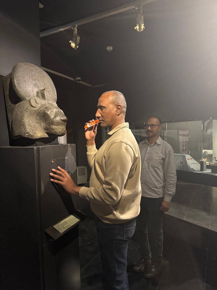 الإتاحة لـ ذوي الإعاقة البصرية شرح القطع بالقلم الصوتي