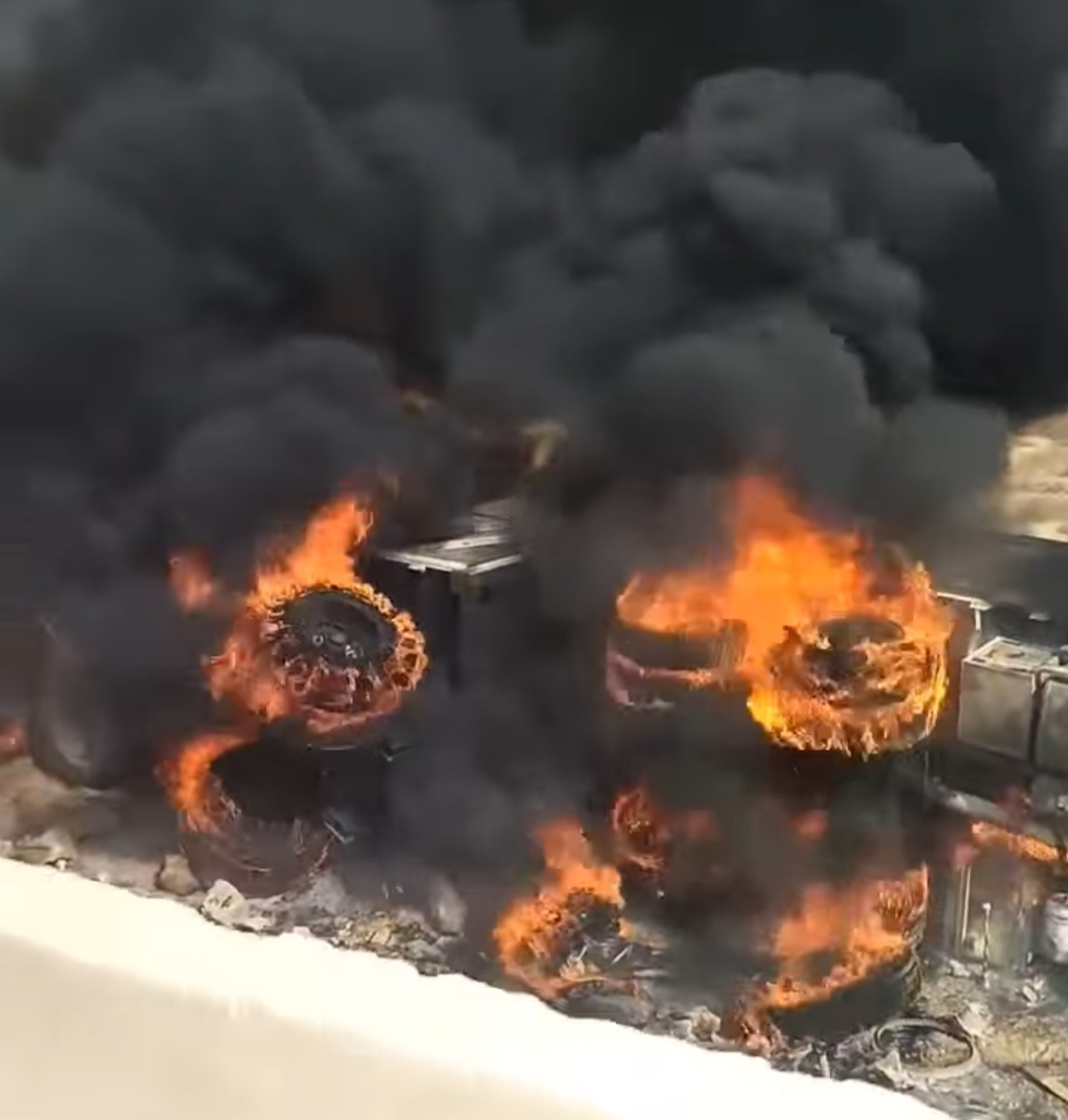 جانب من الحادث 