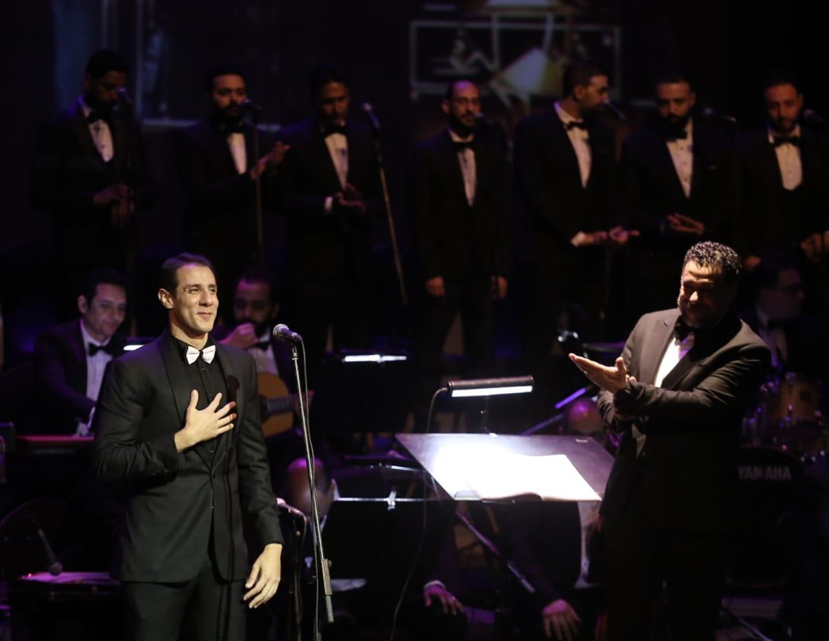 لقطات من حفل نجوم الموسيقى العربية بأعمال العندليب في الأوبرا 