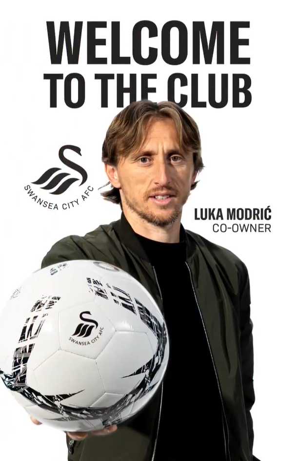 رسميًا.. مودريتش يصبح أحد ملاك نادي سوانزي سيتي الإنجليزي