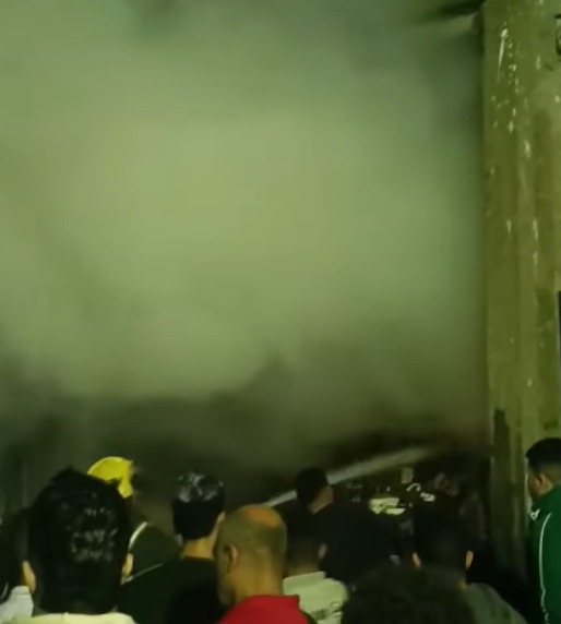حريق بالقرب من مقر شركة الزهور بشارع ناهيا والحماية المدنية تجري عملية التبريد