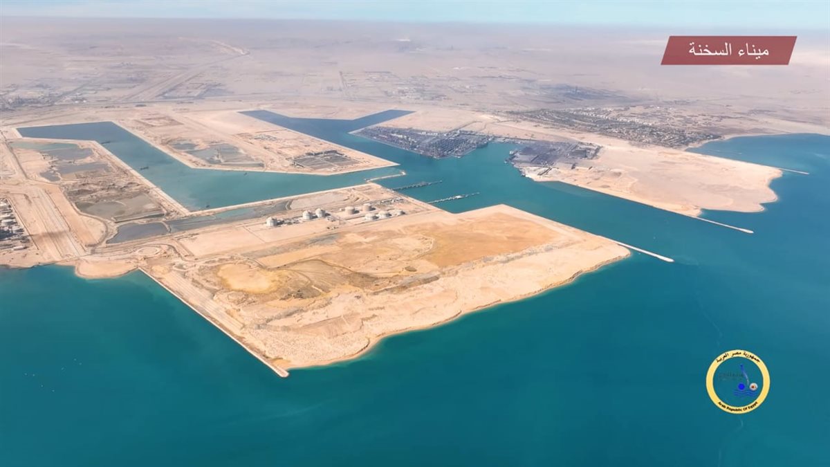 أعمال مشروع استكمال وتطوير ميناء السخنة