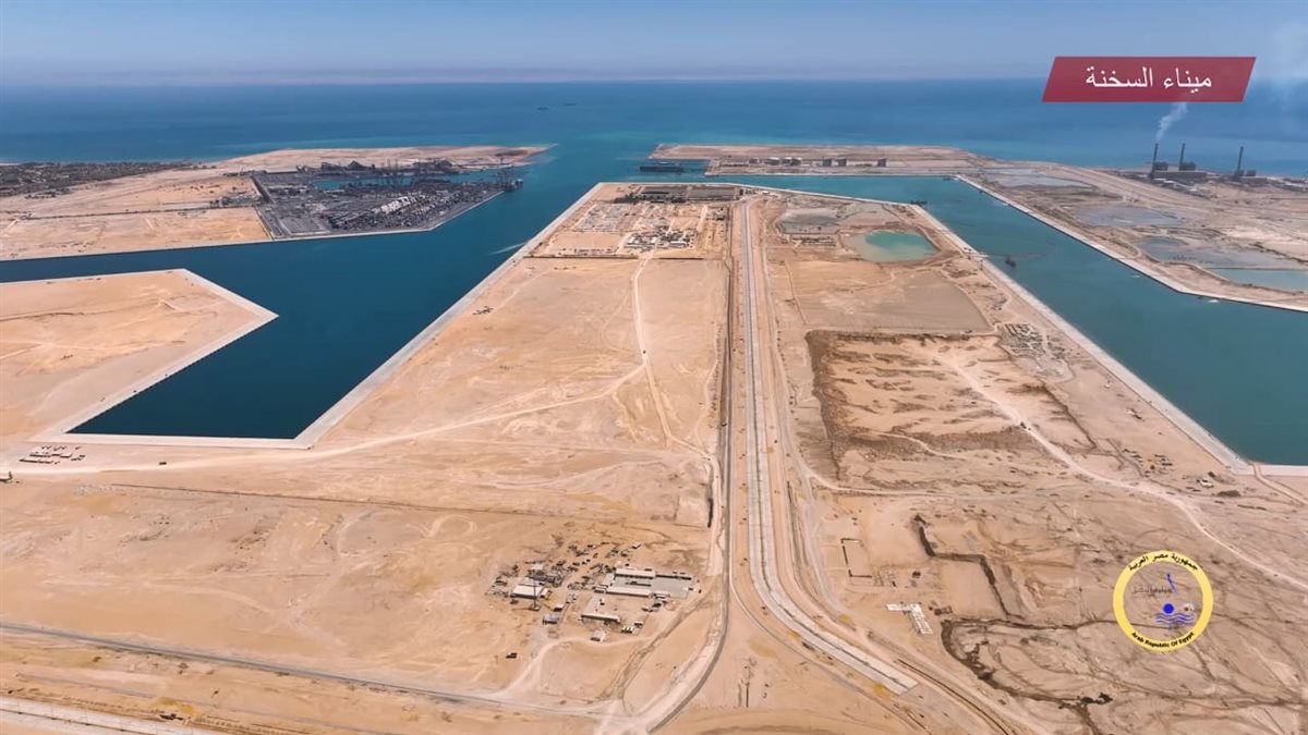 أعمال مشروع استكمال وتطوير ميناء السخنة