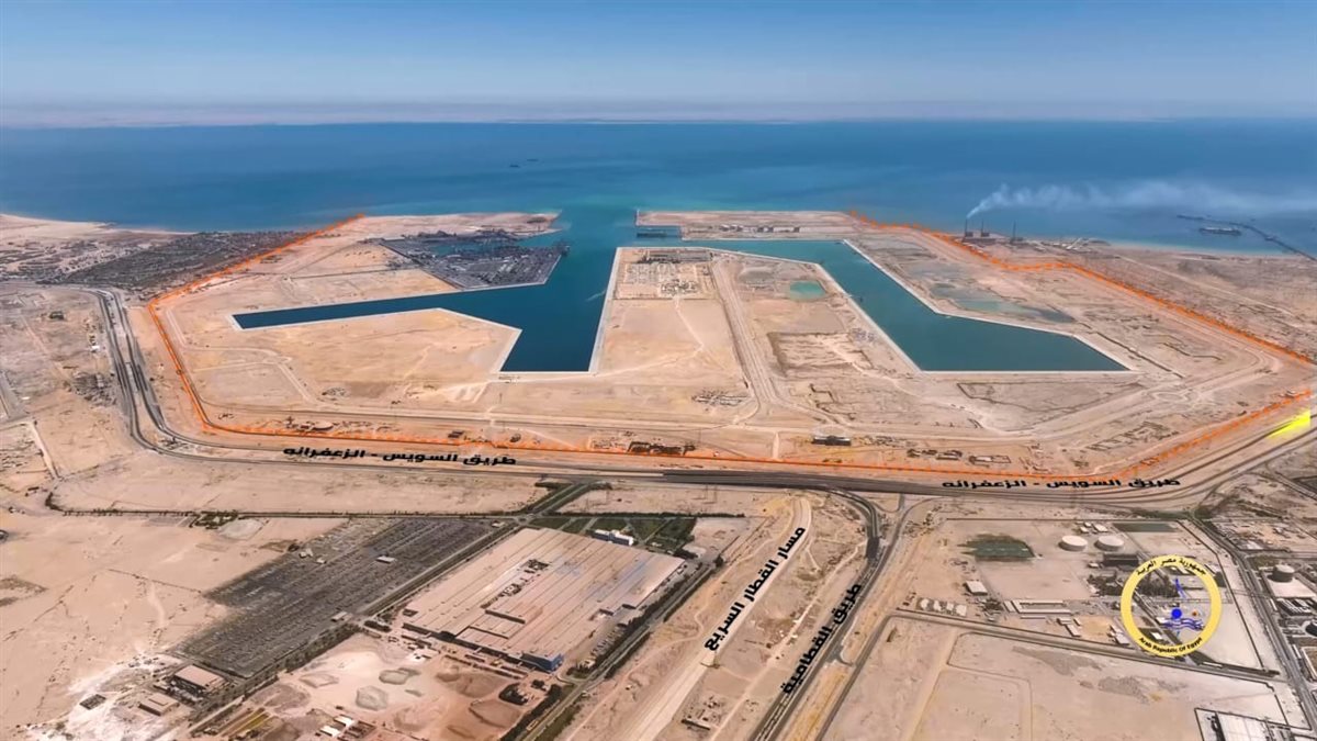 أعمال مشروع استكمال وتطوير ميناء السخنة