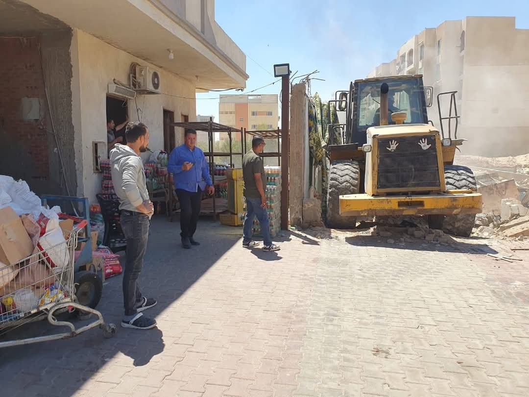 إزالة تعديات على أراضى الدولة بالغردقة 