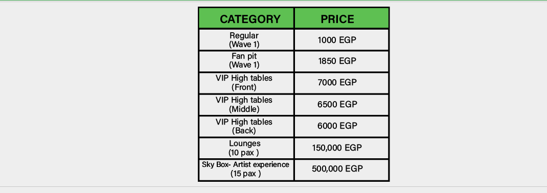 أسعار تذاكر حفل عمرو دياب