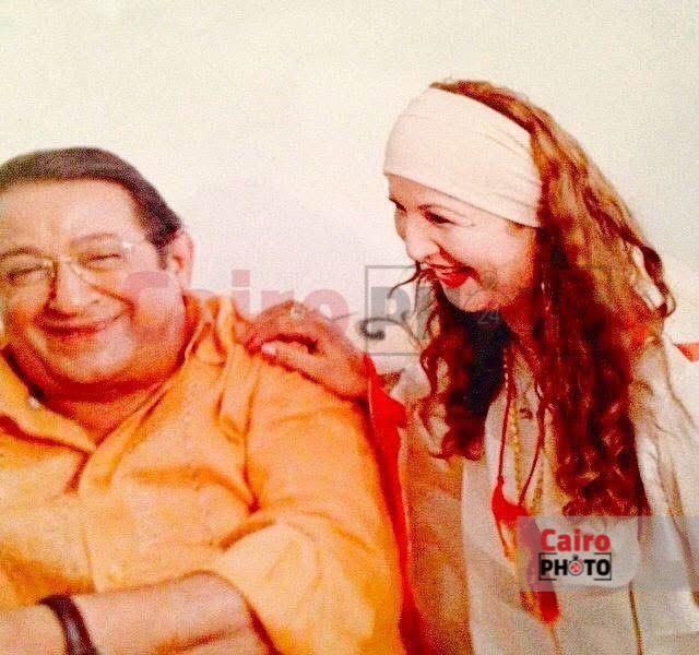 الفنان الراحل نور الشريف، والفنانة تغريد فهمي