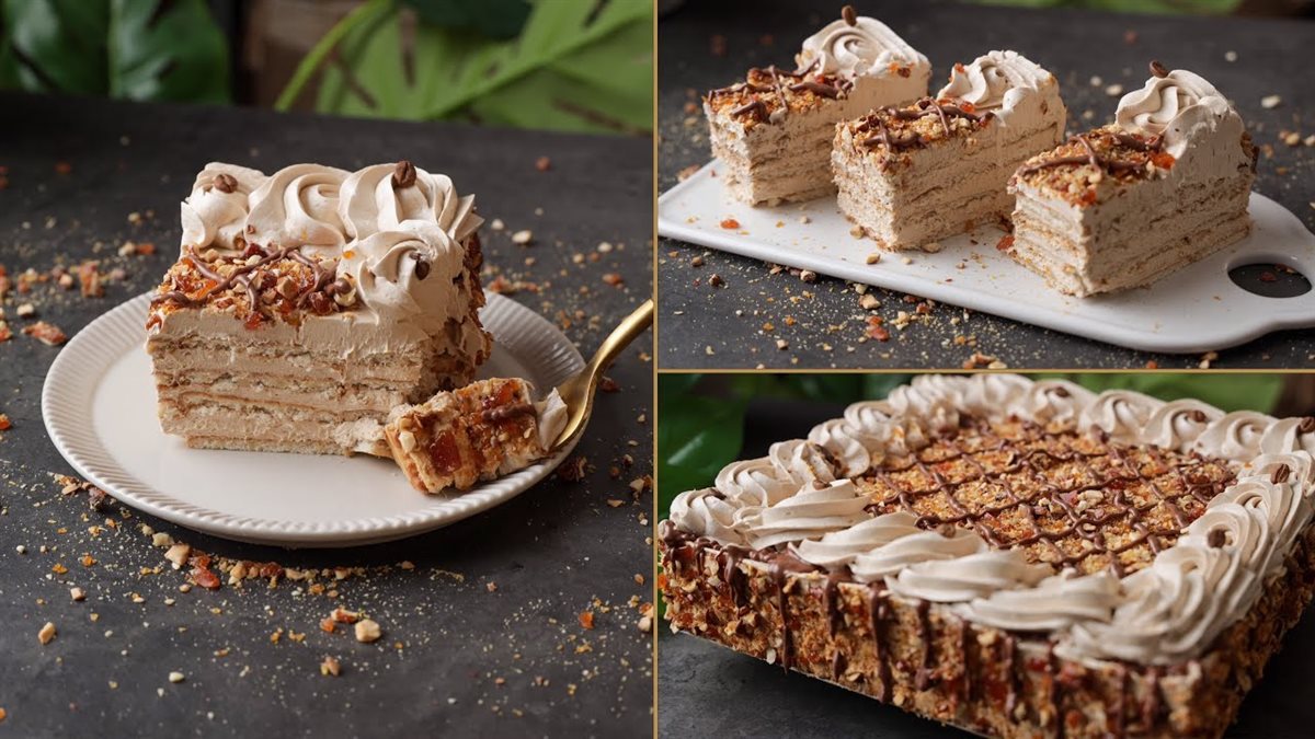 مقادير عمل كيكة قهوة باردة