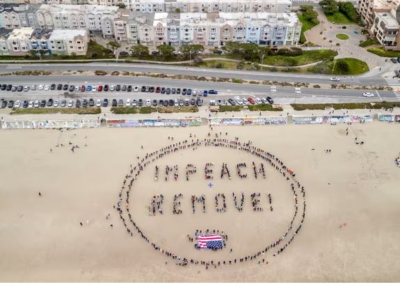 جانب من المظاهرات في أمريكا