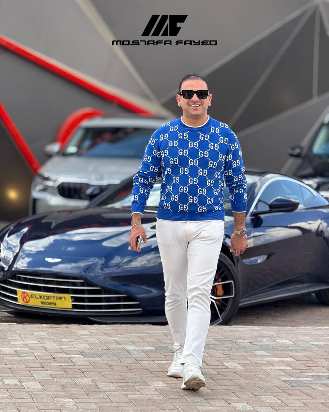 رجل الأعمال الشاب مصطفى فايد - صاحب معرض القبطان للسيارات