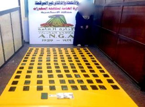 المتهمة والمضبوطات