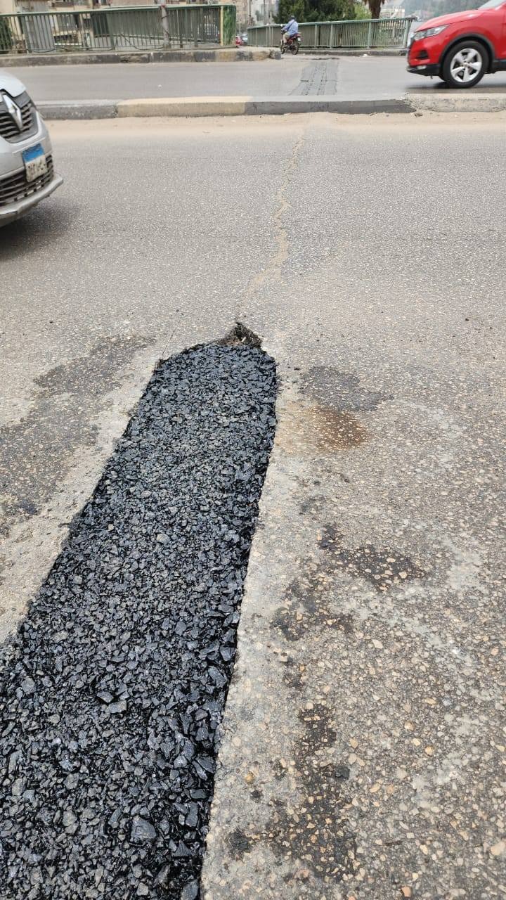 أعمال إحلال وتجديد الفواصل العرضية بوصلة كوبري 6 أكتوبر