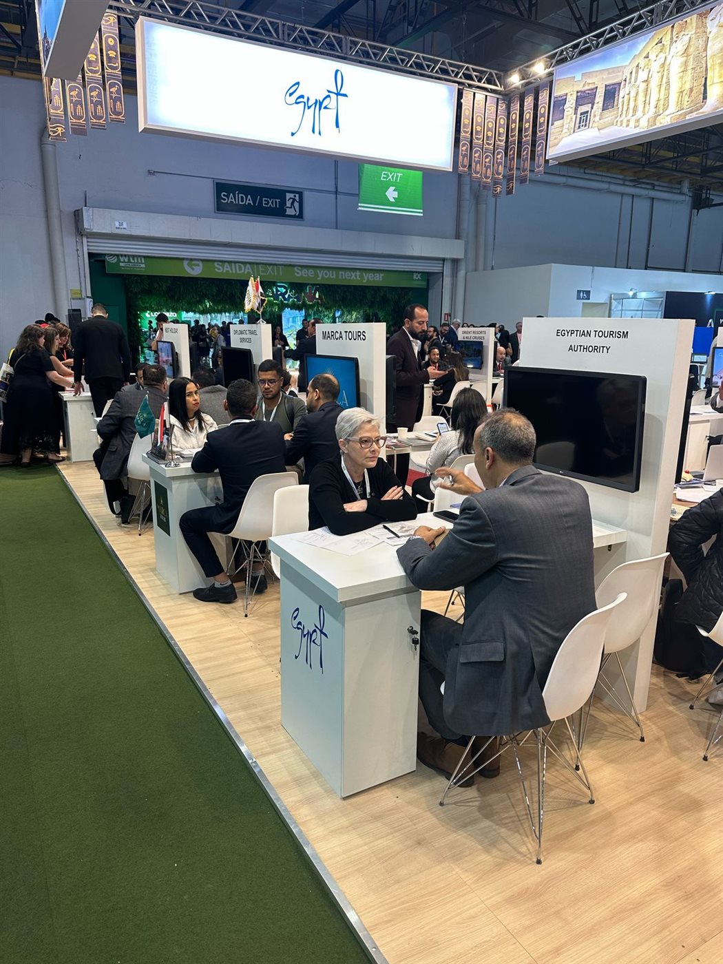 الجناح المصري بالمعرض السياحي الدولي بالبرازيل