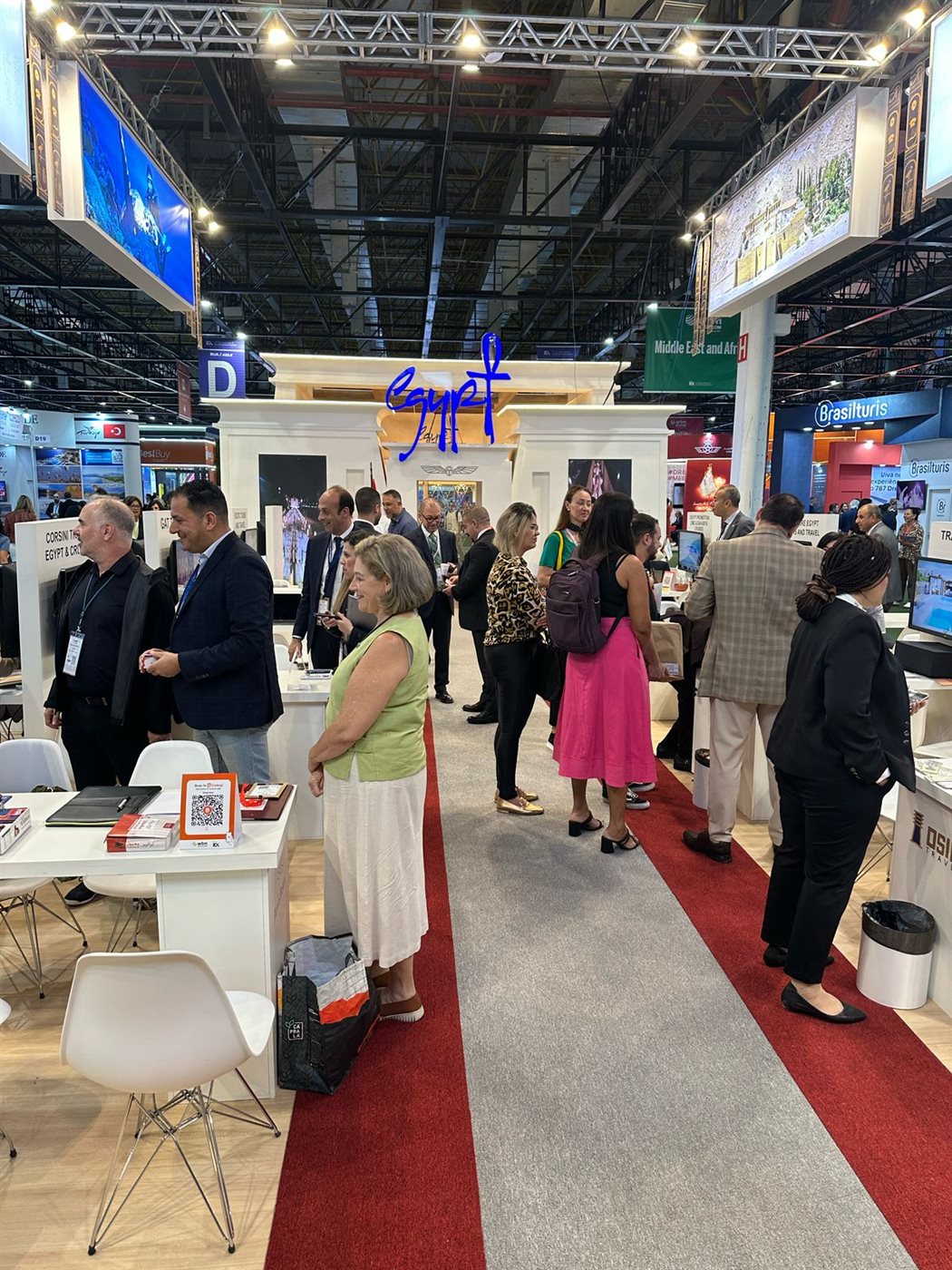 الجناح المصري بالمعرض السياحي الدولي بالبرازيل