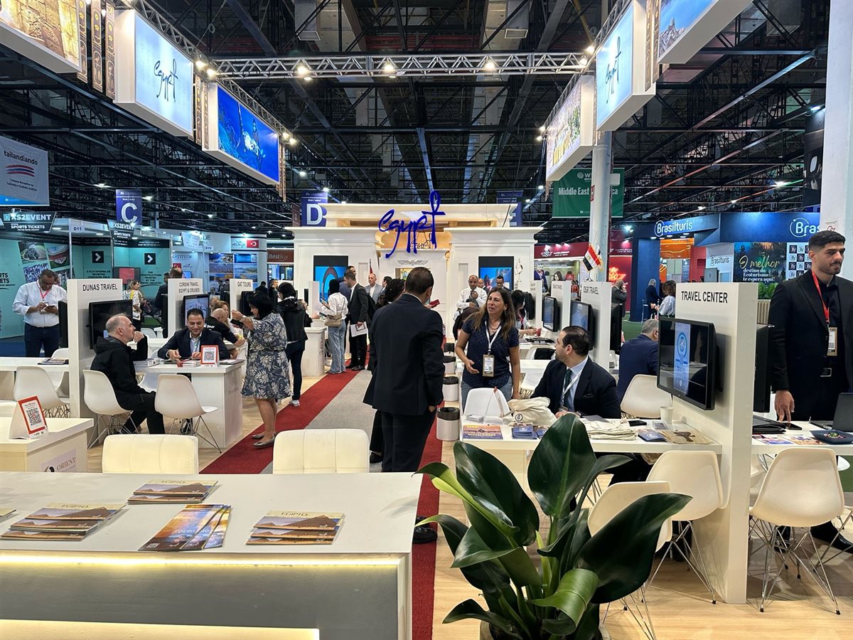 الجناح المصري بالمعرض السياحي الدولي بالبرازيل