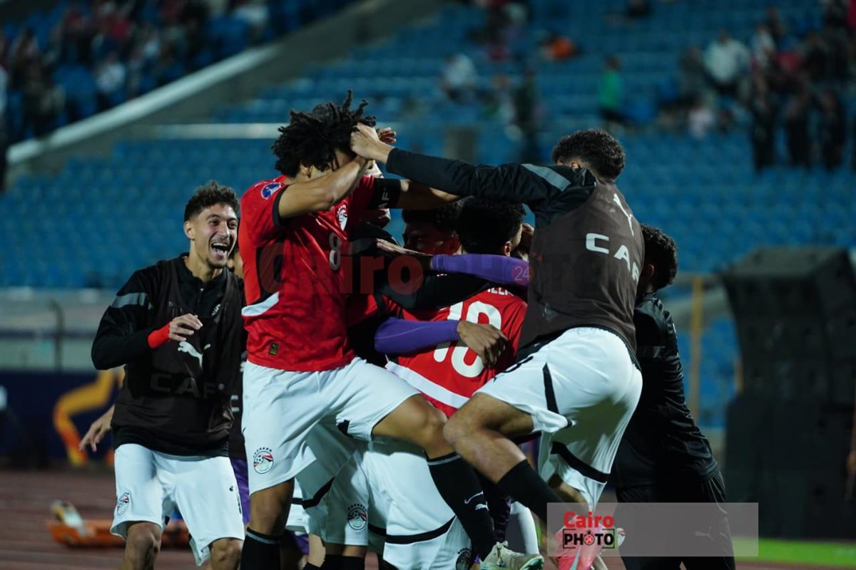 احتفال محمد عبد الله بهدفه في جنوب إفريقيا