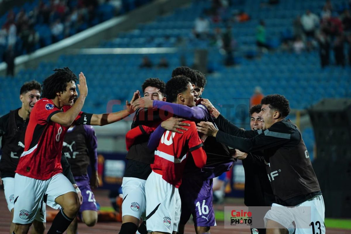 احتفال محمد عبد الله بهدفه في جنوب إفريقيا