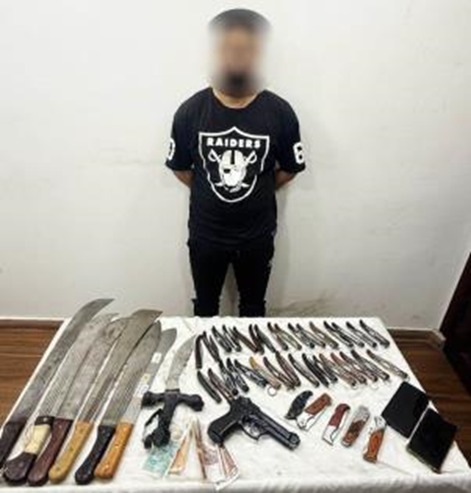 المتهم والمضبوطات