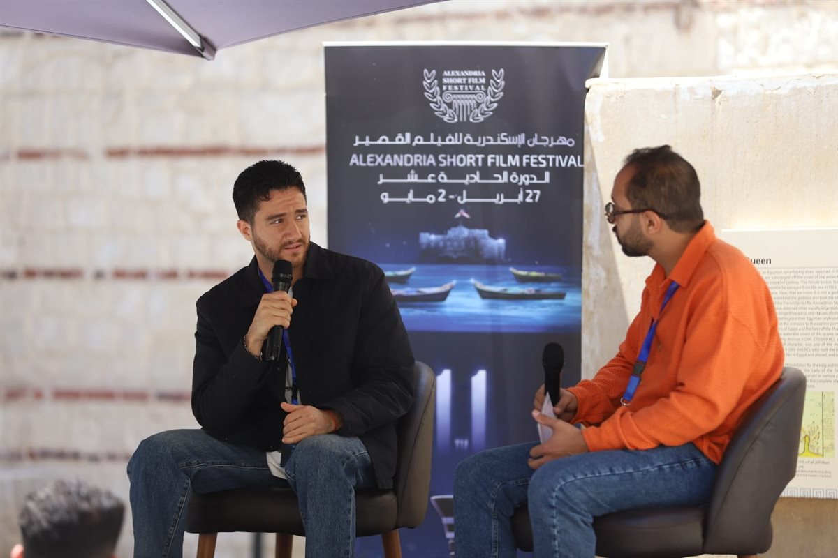 لقطات لـ احمد مالك من مهرجان الإسكندرية للفيلم القصير