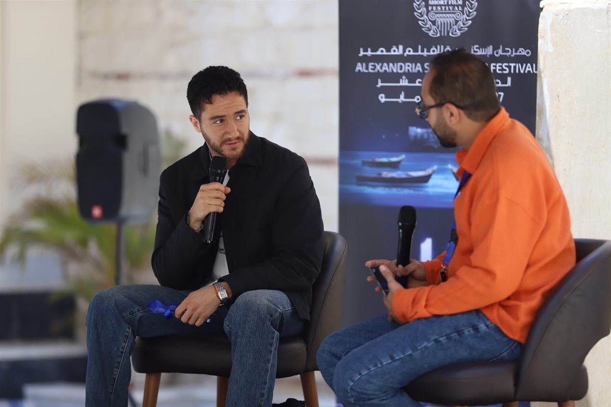 لقطات لـ احمد مالك من مهرجان الإسكندرية للفيلم القصير