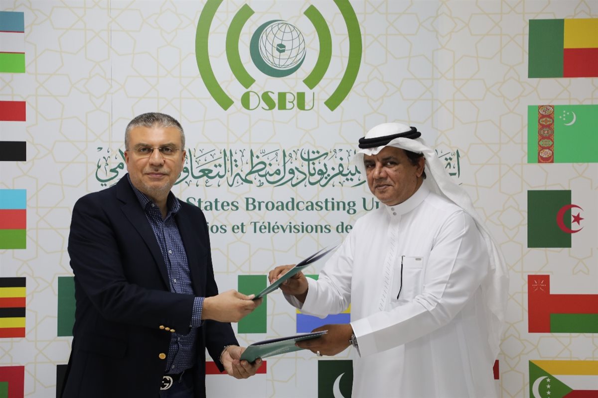 عمرو الليثي يوقع اتفاقية مشتركة بين اتحاد إذاعات وتلفزيونات ووكالات أنباء دول منظمة التعاون الإسلامي