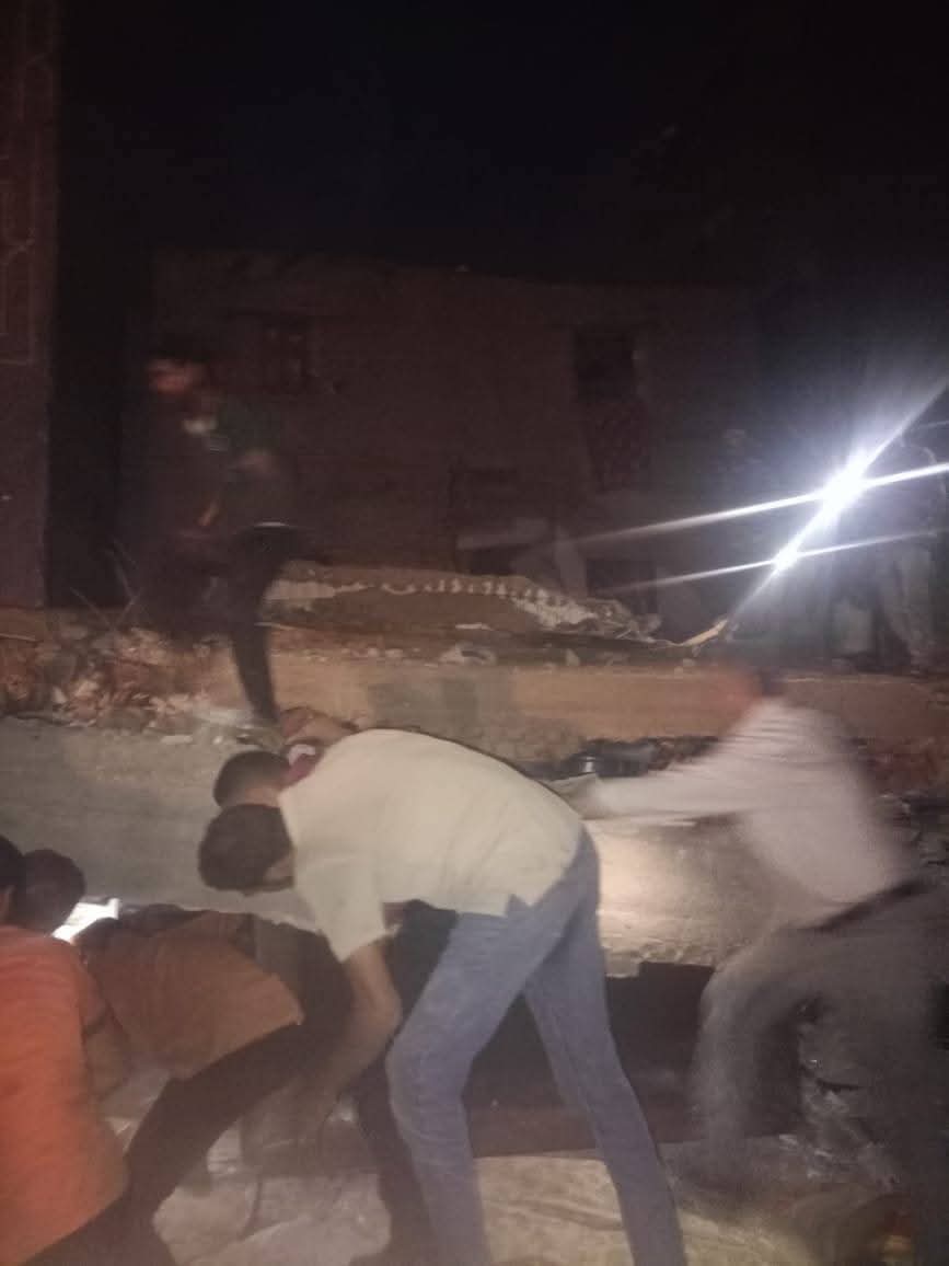 انهيار عقار في اسيوط