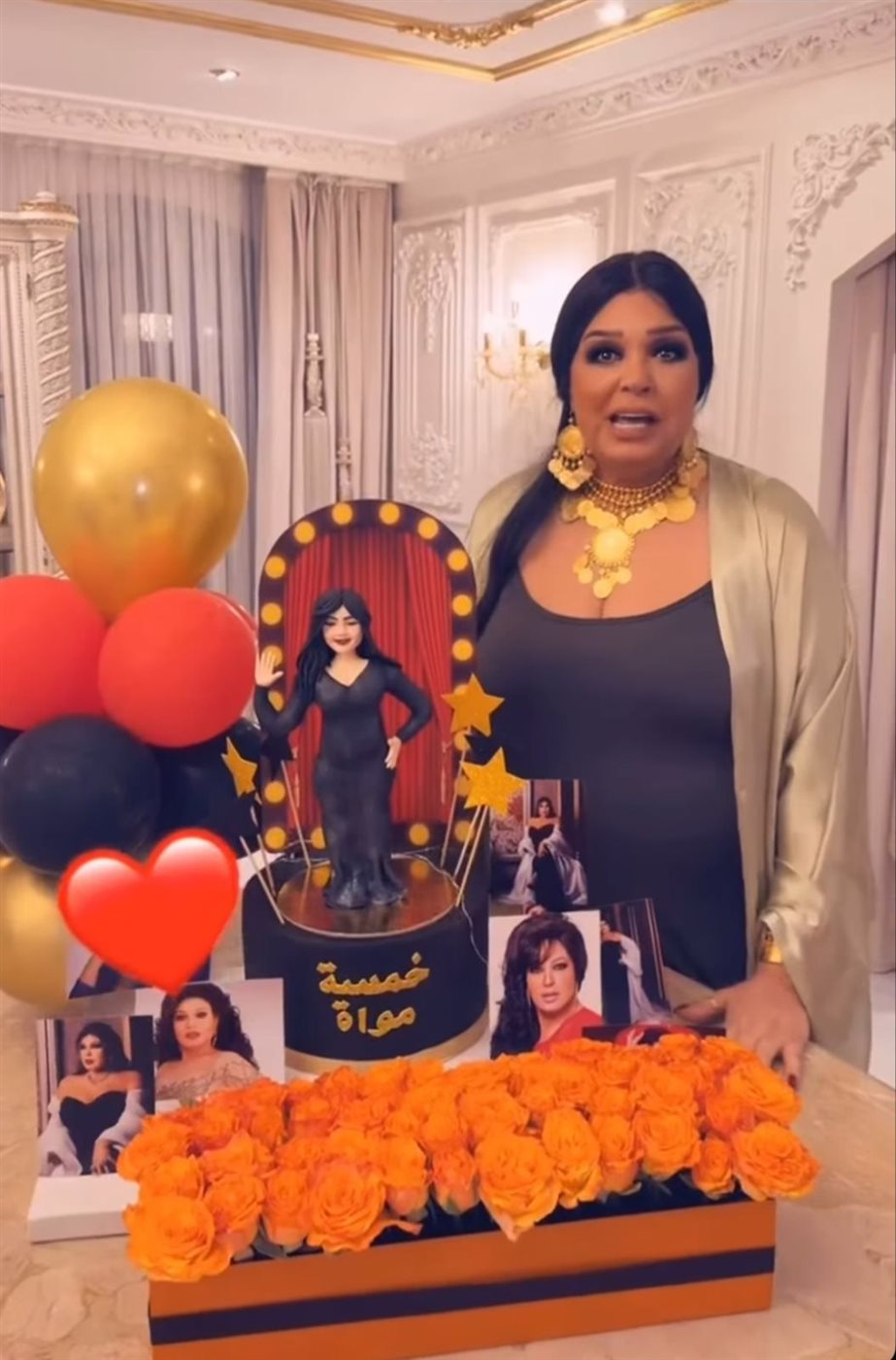 فيفي عبدة تحتفل بعيد ميلادها بحضور يسرا ولبلبة وبوسي شلبي