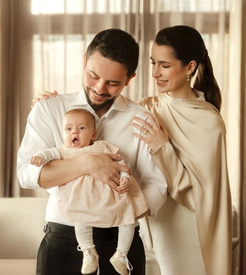 ولي العهد الأردني وزوجته رجوة الحسنين 