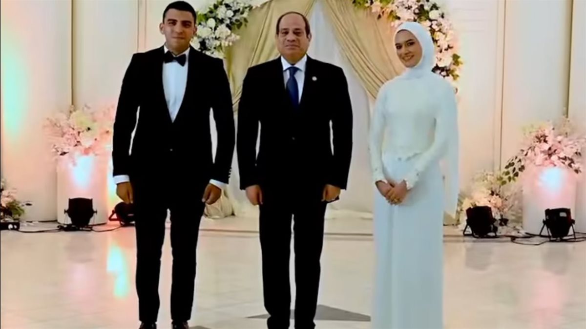 الرئيس السيسي يحضر عقد قران أبنة الشهيد مالك مهران 