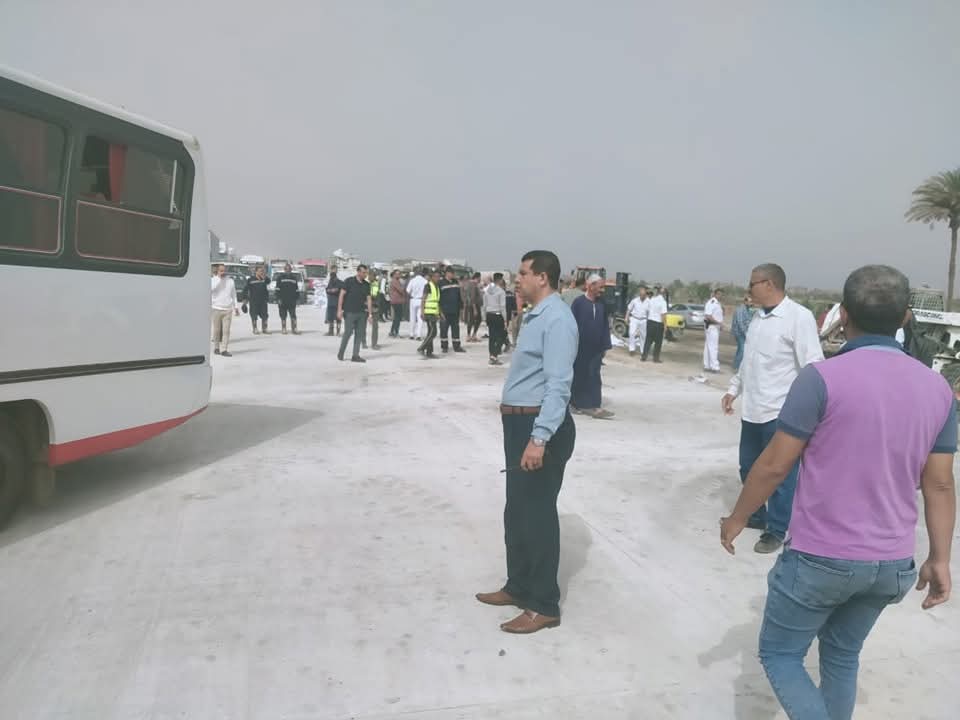 حادث تصادم الطريق الإقليمي بالمنوفية 