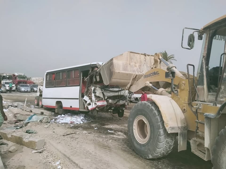 حادث تصادم الطريق الإقليمي بالمنوفية 