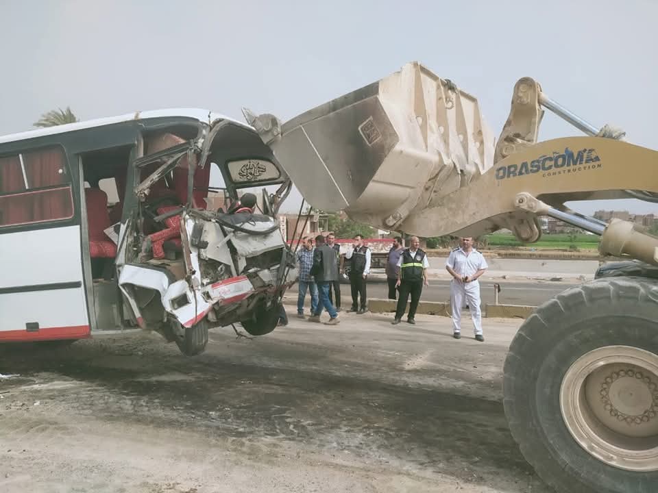 حادث تصادم الطريق الإقليمي بالمنوفية 