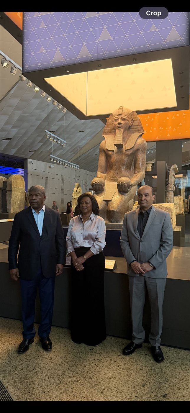 المتحف المصري الكبير يستقبل رئيس جمهورية أنجولا